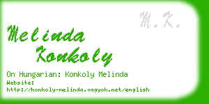 melinda konkoly business card